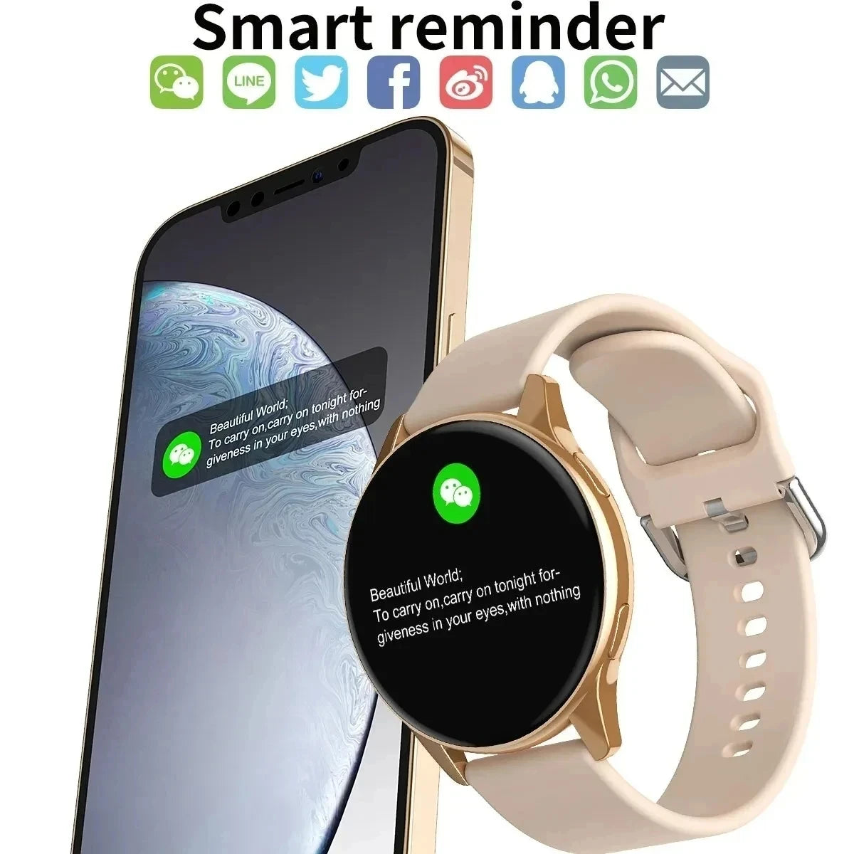 LIGE New Smart Watch 2025 Wireless Charging Smartwatch Bluetooth