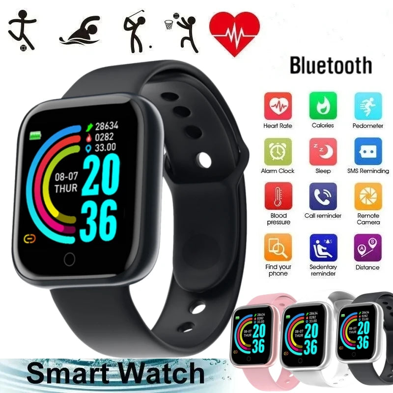 Smart Watch For Men Women Wristwatch Bluetooth Connect Phone Music Player Fitness Sport