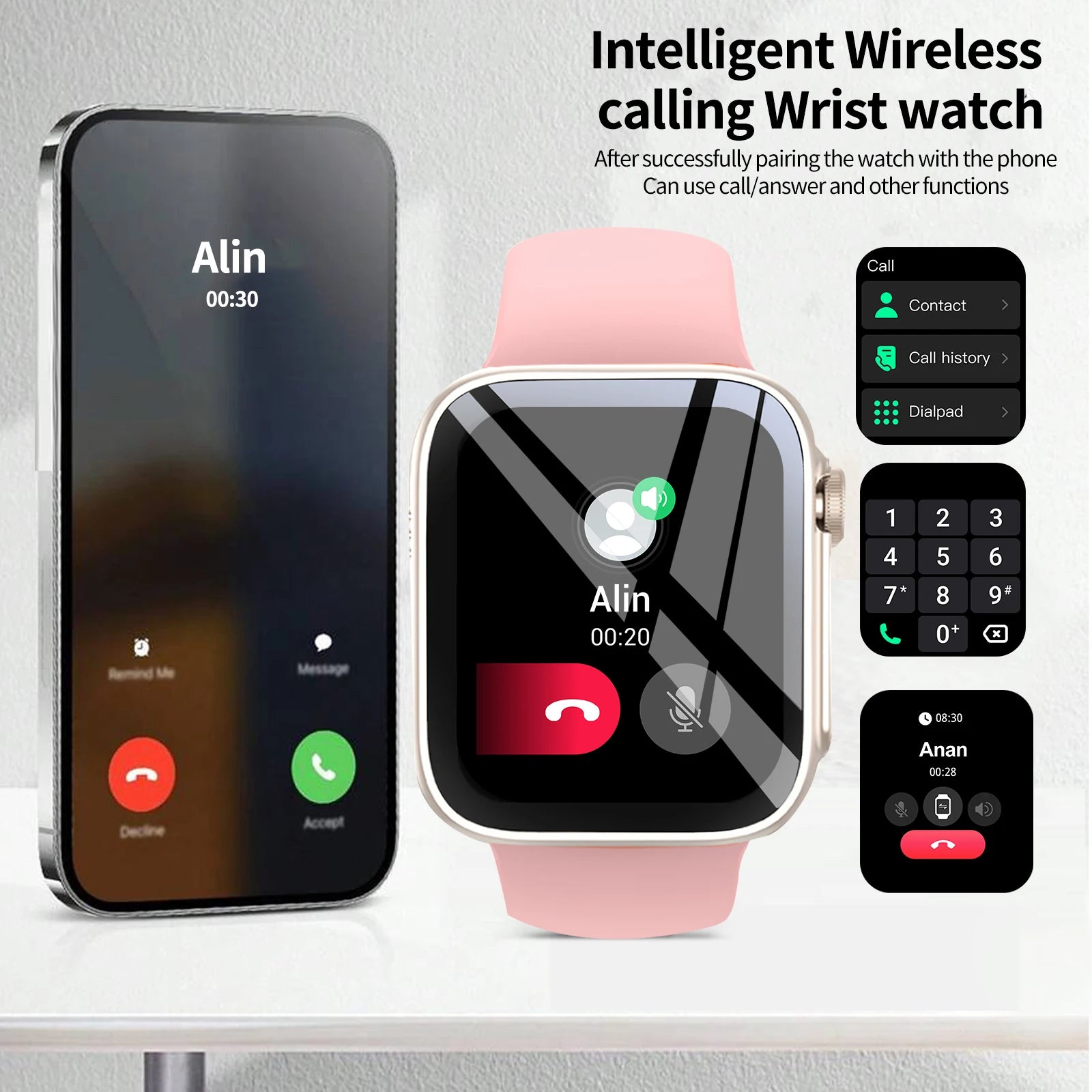 Smart Watch with 2.01-Inch HD Display